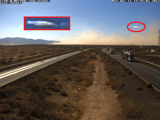 Un OVNI aperçu au-dessus d’une tempête de poussière en Arizona