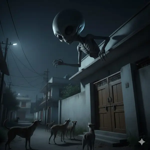 Un témoignage troublant rapporté en Inde : observation nocturne d’une entité inconnue