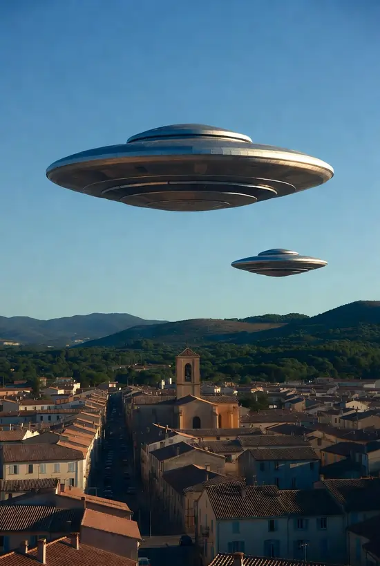 France - Étrange phénomène lumineux observé dans le ciel de Cugnaux